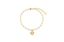 Sunray Heart Charm Pendant Armband