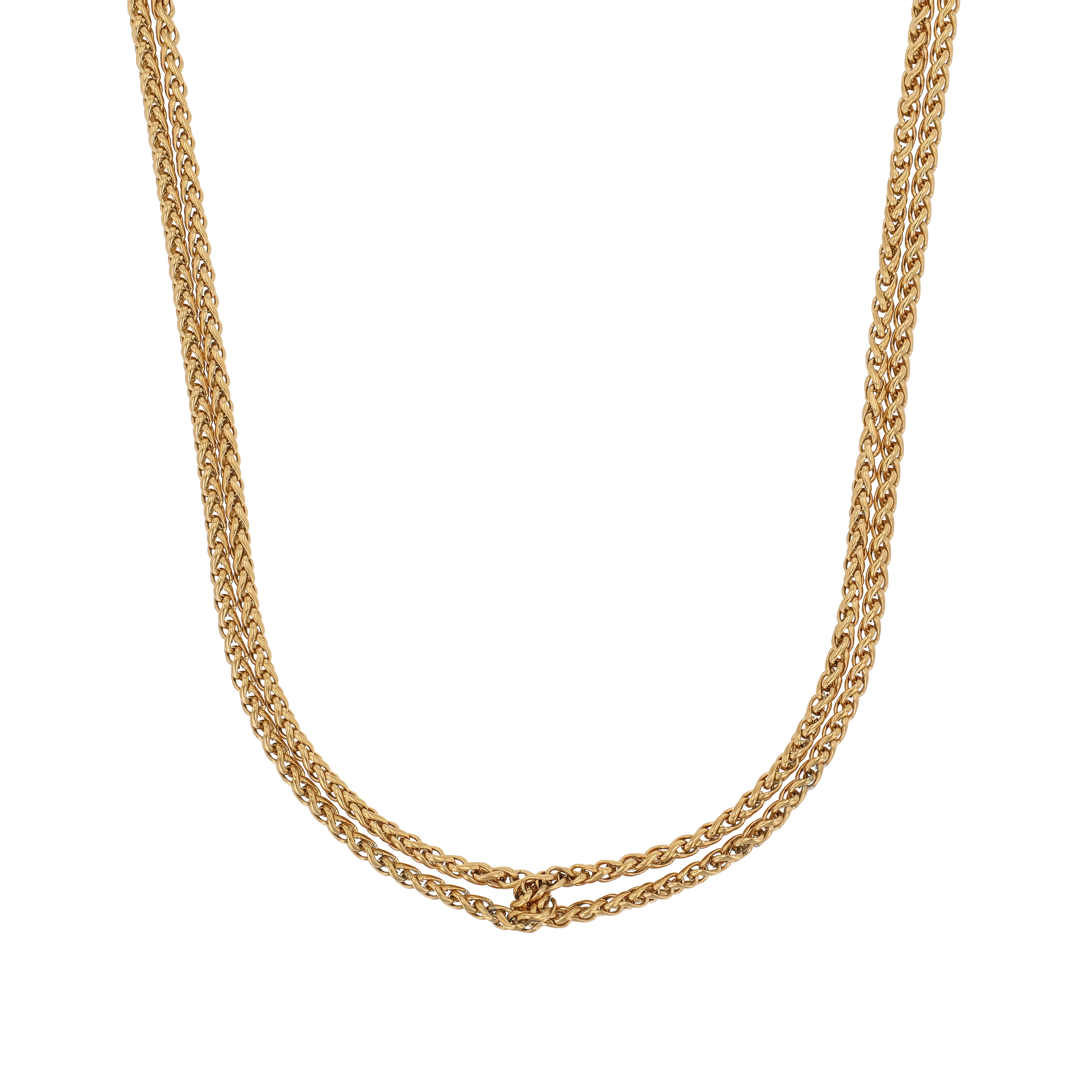 Double Fox Chain Necklace – PAUL VALENTINE Double Fox Chain Necklace – PAUL VALENTINE