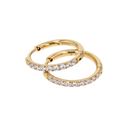 Classic Pave Hoops