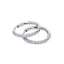 Classic Pave Hoops