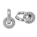 Sparkling Donut Charm Hoop