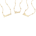 Name Necklace Curved