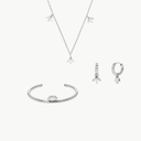 Pure Leaf Set Silber