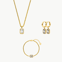 Pavé Emerald Set Gold