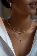 Baguette Stone Pendant Halskette