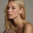 Classic Pave Double Hoops