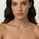 Sparkling Donut Necklace