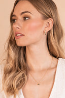Heart Charm Hoops
