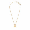 Sunray Heart Charm Pendant Halskette