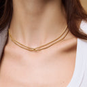 Double Fox Chain Necklace