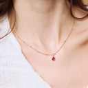Poppy Charm Pendant Necklace