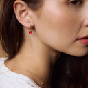 Poppy Charm Hoop