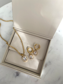 Pavé Emerald Pendant Necklace