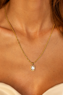 Pavé Emerald Pendant Necklace