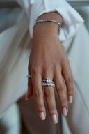 Smaragd-Pavé-Ring