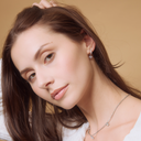 Pure Leaf Charm Hoop Silver