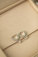 Heart Charm Hoops