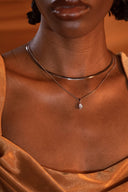 Sleek Teardrop Layer Necklace