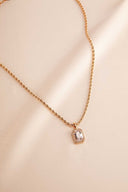 Pavé Emerald Pendant Necklace