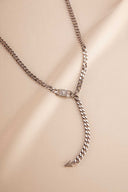 Link Pavé Y-Necklace