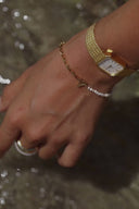 PV Pearl & Chain Bracelet
