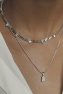 Baguette Stone Pendant Halskette