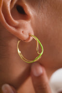 Wave Rush Enamel Hoops