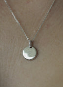 Engravable Round Pavé Necklace