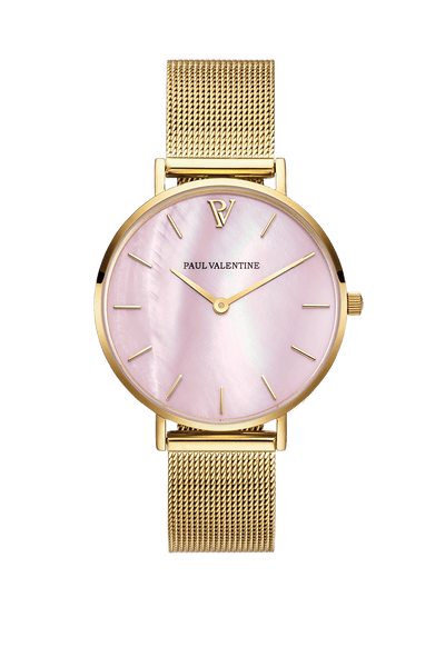 Paul valentine watch rose gold seashell best sale