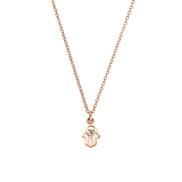 Hand of fatima necklace 2025 rose gold