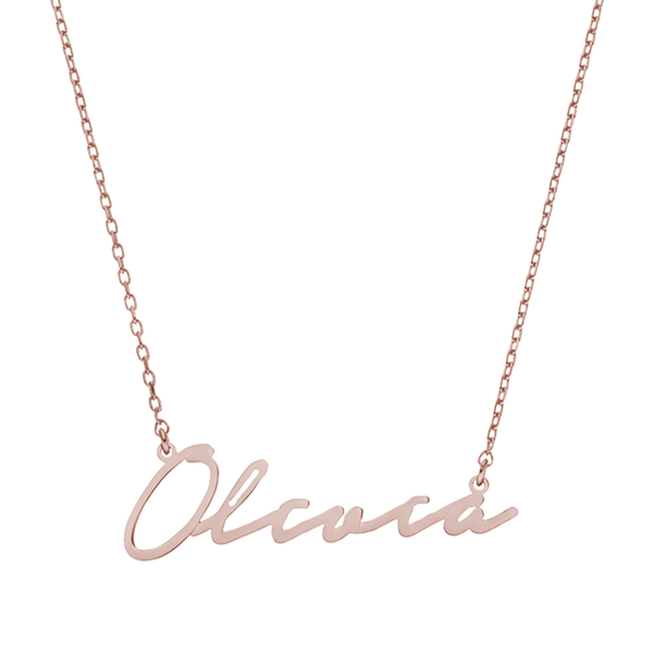 Rose gold 2025 chain with name